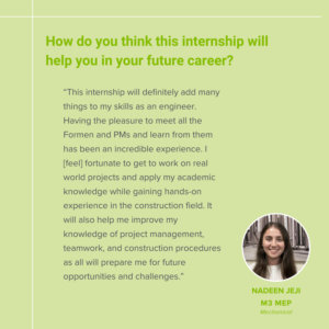 M3 Internship; M3 Intern; Construction Internship; Construction Jobs