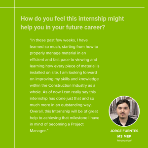 M3 Internship; M3 Intern; Construction Internship; Construction Jobs